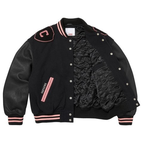 Supreme Captains Varsity Jacket - Black