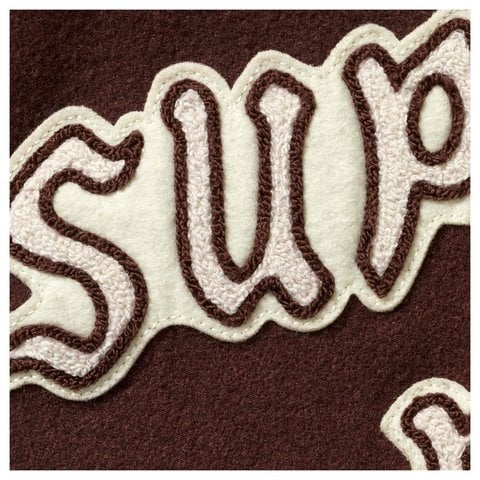 Supreme Captains Varsity Jacket - Brown