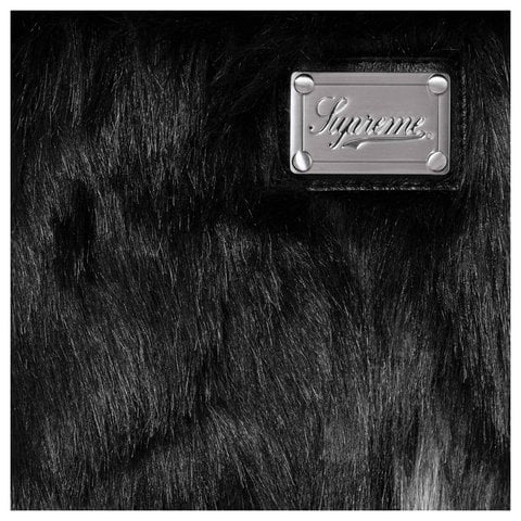 Supreme Lynx Faux Fur WINDSTOPPER® Overcoat - Black