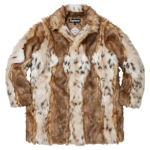 Supreme Lynx Faux Fur WINDSTOPPER® Overcoat - Tan