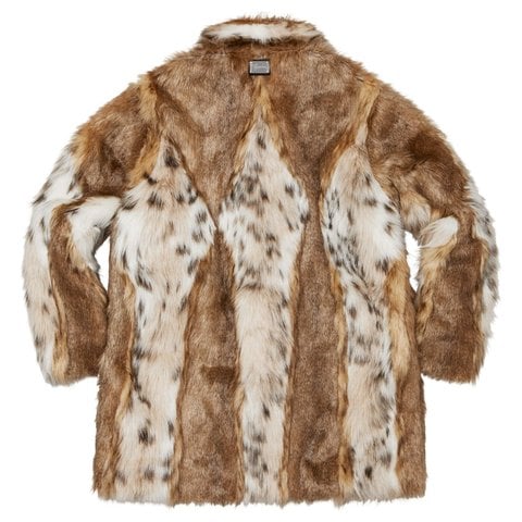 Supreme Lynx Faux Fur WINDSTOPPER® Overcoat - Tan