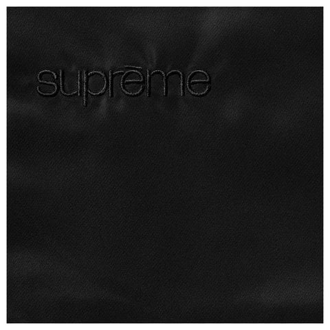 Supreme Stand Collar Lined Nylon Jacket - Black