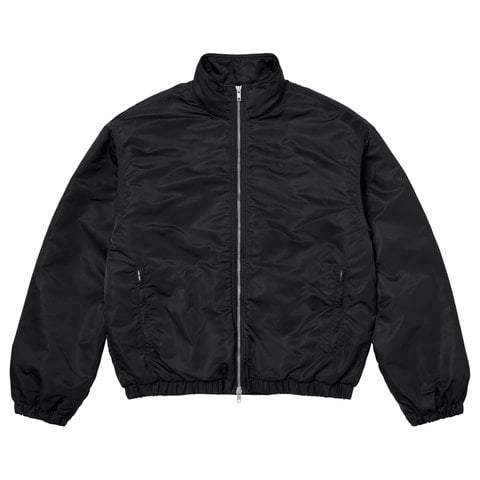 Supreme Stand Collar Lined Nylon Jacket - Black