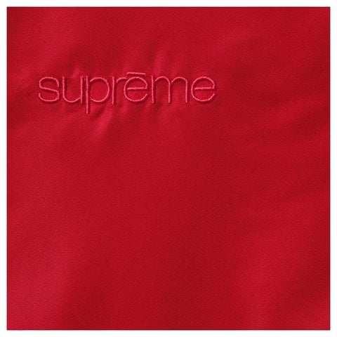 Supreme Stand Collar Lined Nylon Jacket - Red