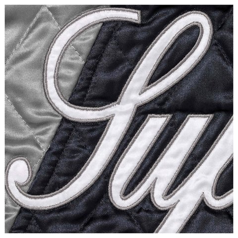 Supreme Supreme®/Champion® Quilted Satin Varsity Jacket - Navy