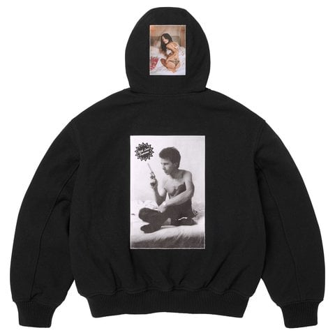 Supreme Supreme/Larry Clark Hooded Varsity Jacket - Black