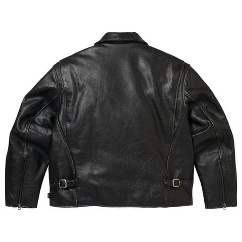 Supreme Supreme®/Schott® Distressed Leather Jacket - Black