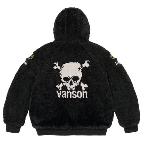 Supreme Supreme®/Vanson Leathers® Reversible Quilted Hooded Jacket - Black