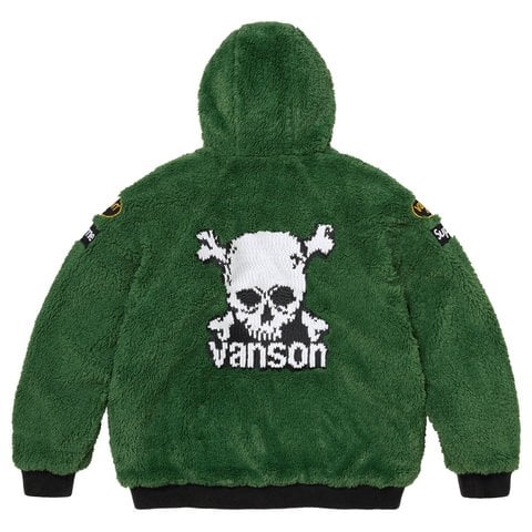 Supreme Supreme®/Vanson Leathers® Reversible Quilted Hooded Jacket - Brown