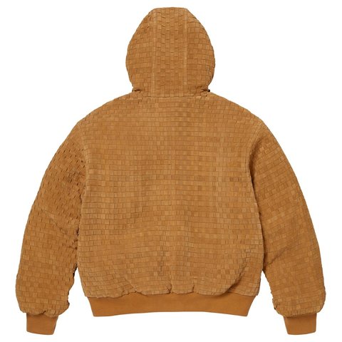 Woven Suede Hooded Work Jacket - SupremeCommunity