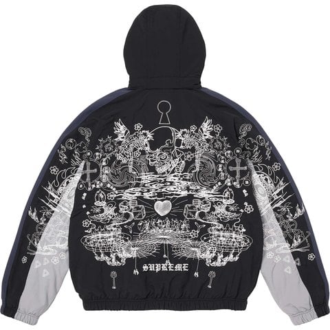 Supreme AOI Fleece Lined Track Jacket - Black
