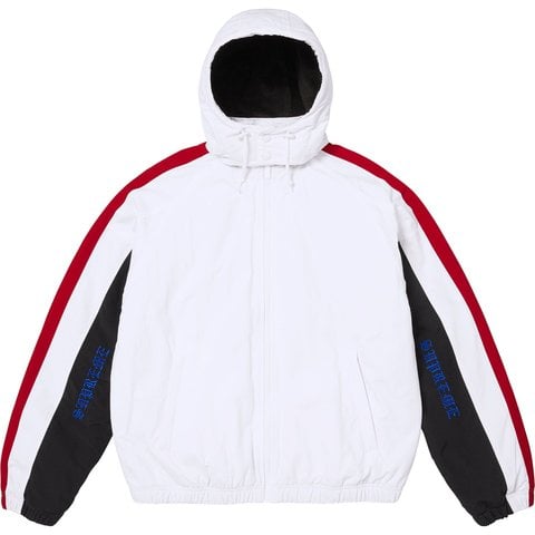 Supreme AOI Fleece Lined Track Jacket - White