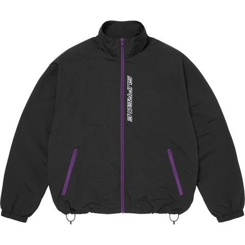 Supreme Contrast Zip Track Jacket - Black