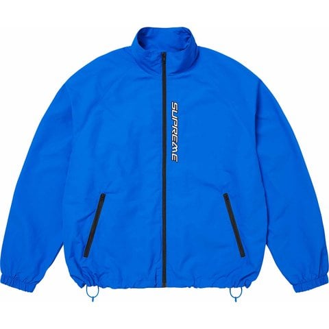 Supreme Contrast Zip Track Jacket - Blue