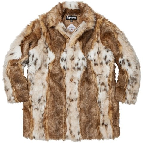 Supreme Lynx Faux Fur WINDSTOPPER® Overcoat - Tan