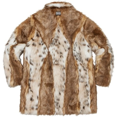 Supreme Lynx Faux Fur WINDSTOPPER® Overcoat - Tan