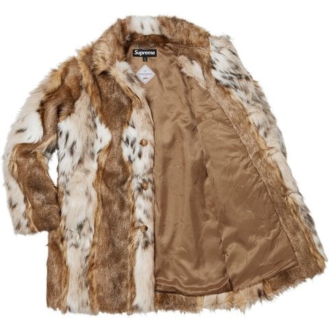 Supreme Lynx Faux Fur WINDSTOPPER® Overcoat - Tan