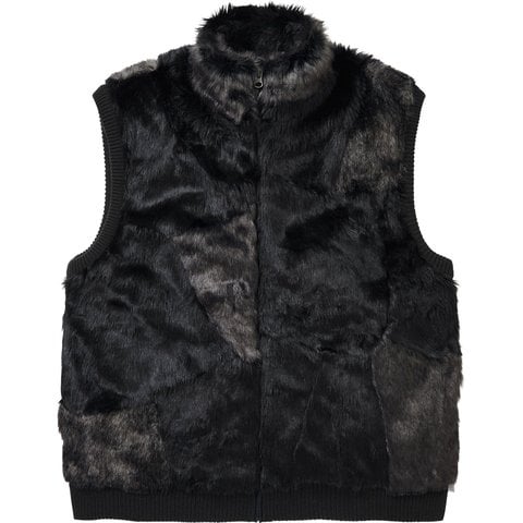 Supreme Faux Fur WINDSTOPPER® Vest - Black