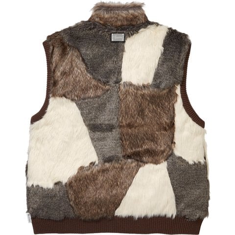 Supreme Faux Fur WINDSTOPPER® Vest - Brown