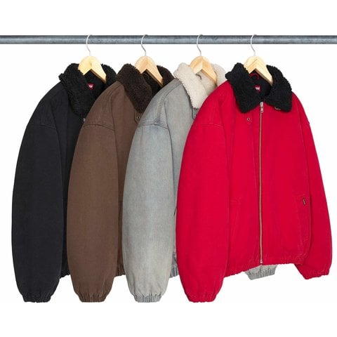 Supreme Faux Shearling Lined Bomber Jacket - Group Shots