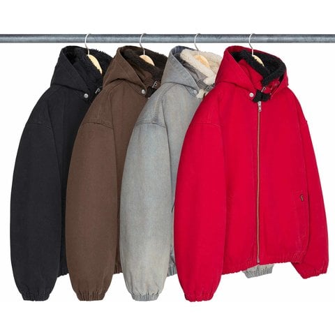 Supreme Faux Shearling Lined Bomber Jacket