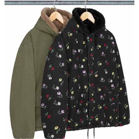 Supreme Fur Lined Hooded Field Jacket