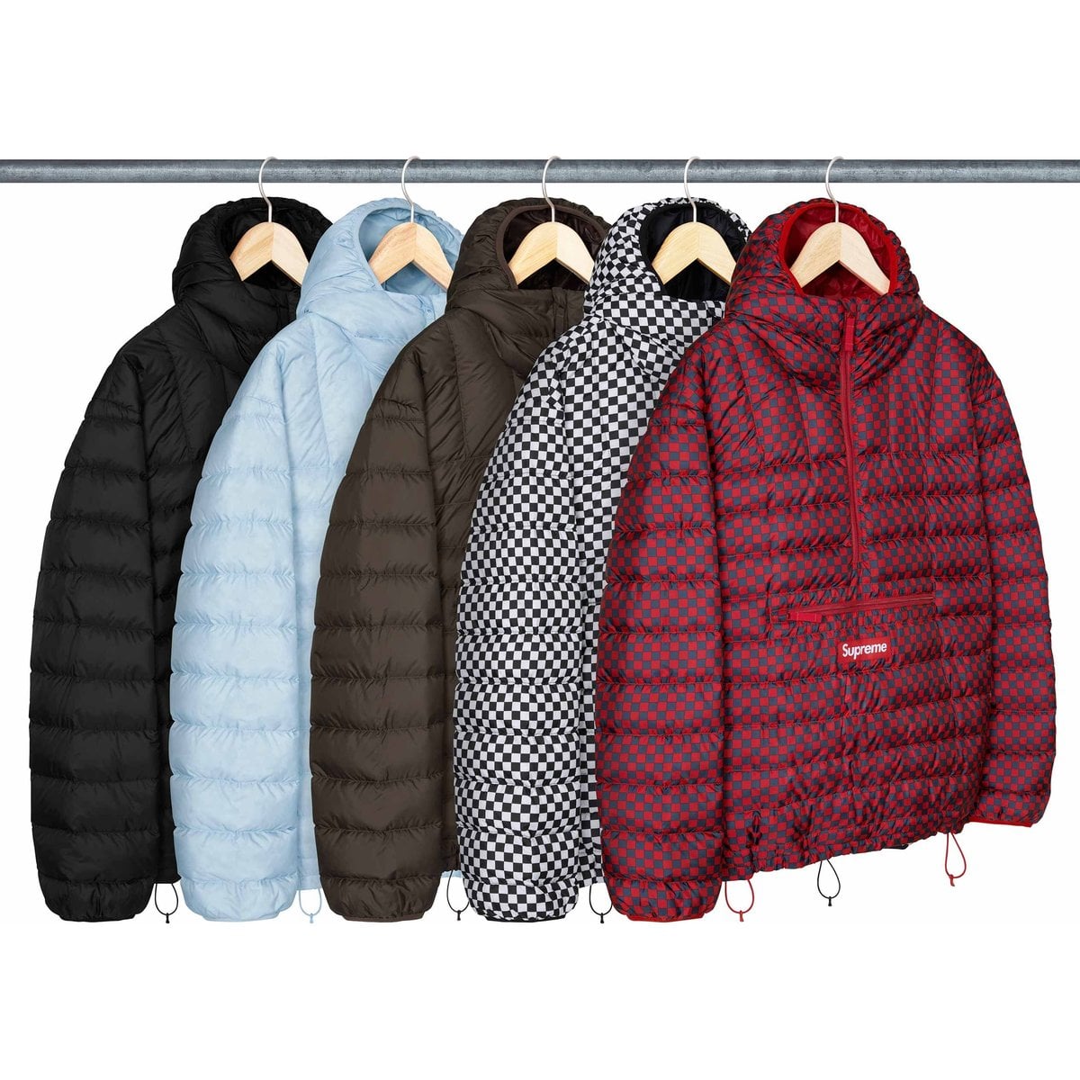 Micro Down Half Zip Hooded Pullover