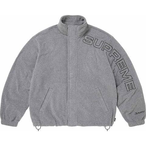 Supreme Spellout Embroidered Polartec® Jacket - Grey