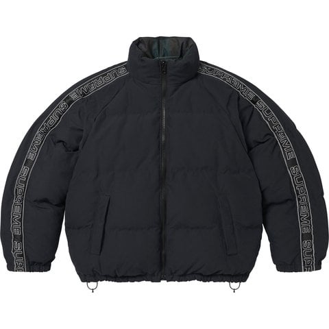 Supreme Reversible Reflective Down Puffer Jacket - Black
