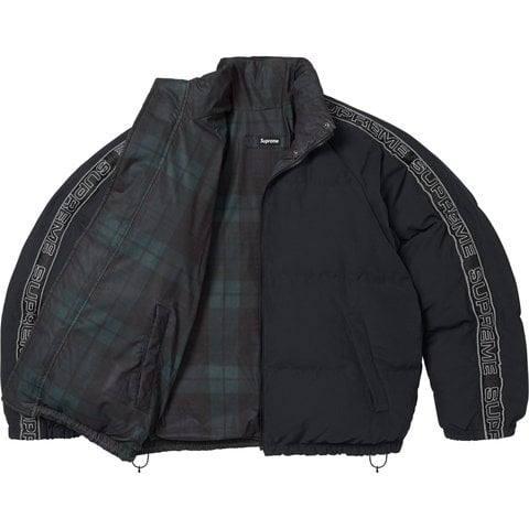 Supreme Reversible Reflective Down Puffer Jacket - Black