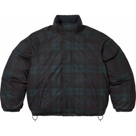 Supreme Reversible Reflective Down Puffer Jacket - Black