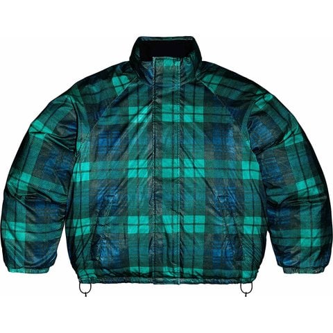 Supreme Reversible Reflective Down Puffer Jacket - Black
