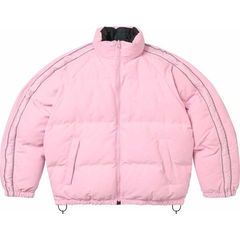 Supreme Reversible Reflective Down Puffer Jacket - Pink