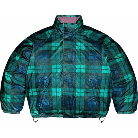 Supreme Reversible Reflective Down Puffer Jacket - Pink