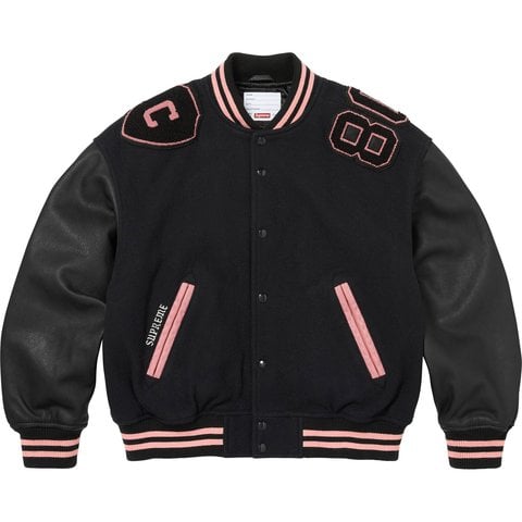 Supreme Captains Varsity Jacket - Black