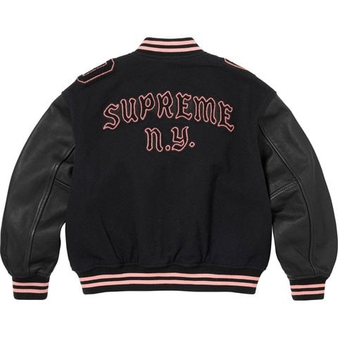 Supreme Captains Varsity Jacket - Black