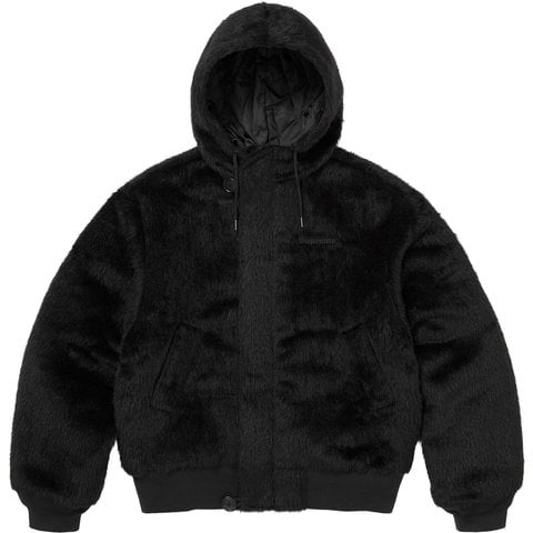 Supreme Supreme®/Alpha Industries® Wool Hooded Bomber Jacket - Black