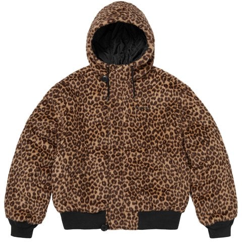 Supreme Supreme®/Alpha Industries® Wool Hooded Bomber Jacket - Leopard