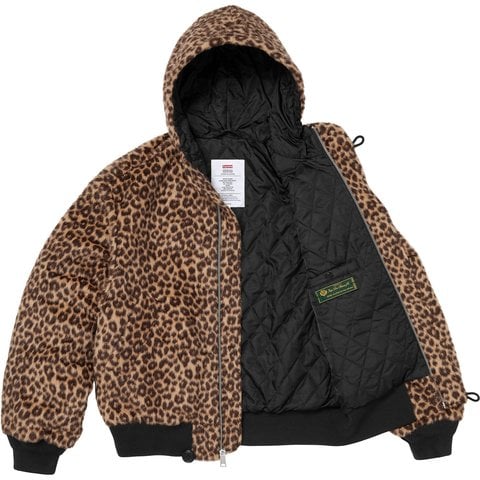 Supreme Supreme®/Alpha Industries® Wool Hooded Bomber Jacket - Leopard