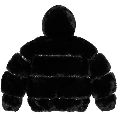 Supreme Supreme®/b.b. Simon® Faux Fur WINDSTOPPER® Hooded Bomber Jacket - Black