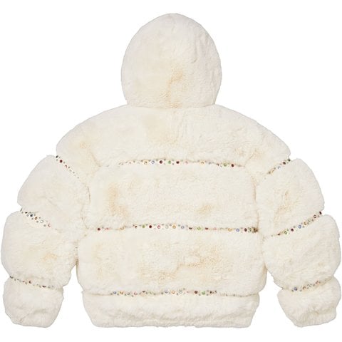 Supreme Supreme®/b.b. Simon® Faux Fur WINDSTOPPER® Hooded Bomber Jacket - White
