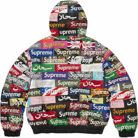 Supreme Supreme®/Jeff Hamilton® Box Logo Appliqué Hooded Leather Jacket - Multicolor