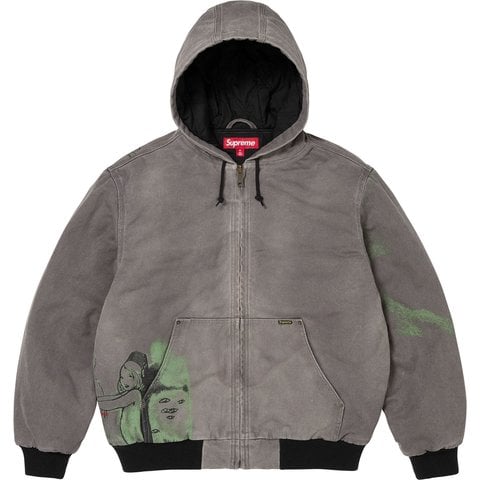 Supreme Supreme/Rita Ackermann Hooded Work Jacket - Grey