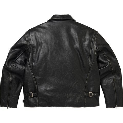 Supreme Supreme®/Schott® Distressed Leather Jacket - Black