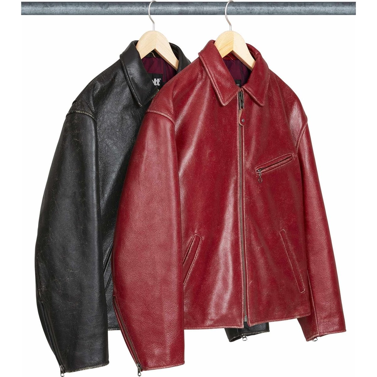Supreme®/Schott® Distressed Leather Jacket