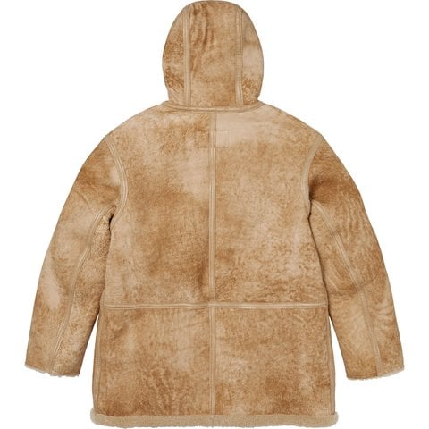 Supreme Supreme®/Schott® Hooded Shearling Coat - Tan