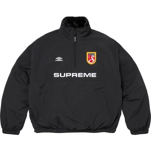 Supreme Supreme®/Umbro® Reversible Faux Fur Pullover - Black