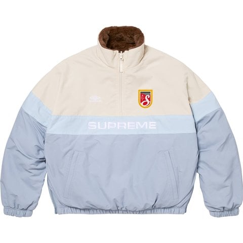 Supreme Supreme®/Umbro® Reversible Faux Fur Pullover - Light Blue