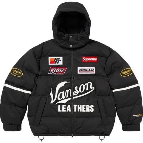Supreme Supreme®/Vanson Leathers® Cordura® Down Jacket - Black