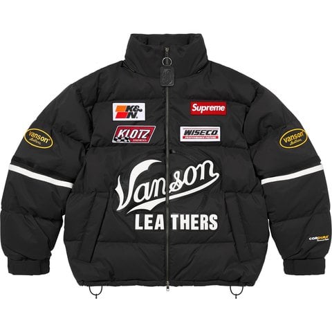 Supreme Supreme®/Vanson Leathers® Cordura® Down Jacket - Black